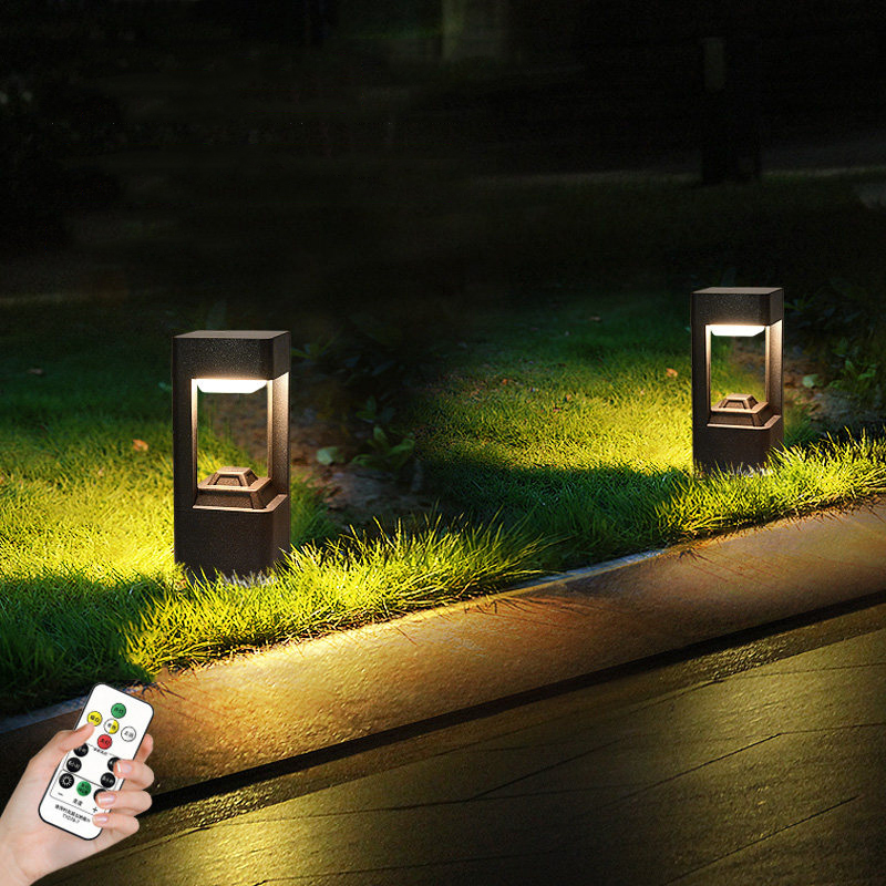 Luminous floor lamp courtyard  - đánh giá và giá Outdoor Lighting Lamp