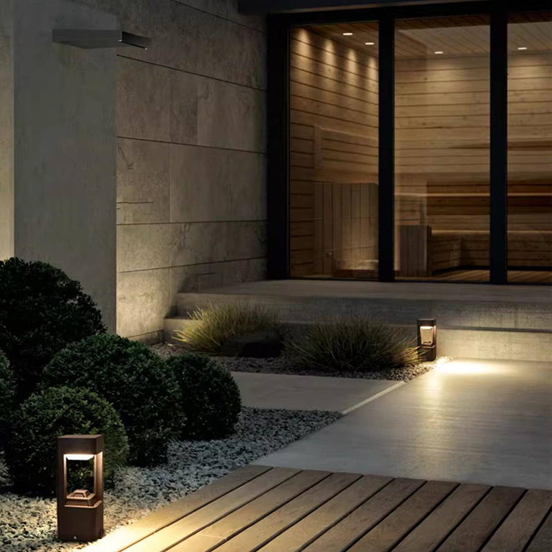 Luminous floor lamp courtyard  - đánh giá và giá Outdoor Lighting Lamp