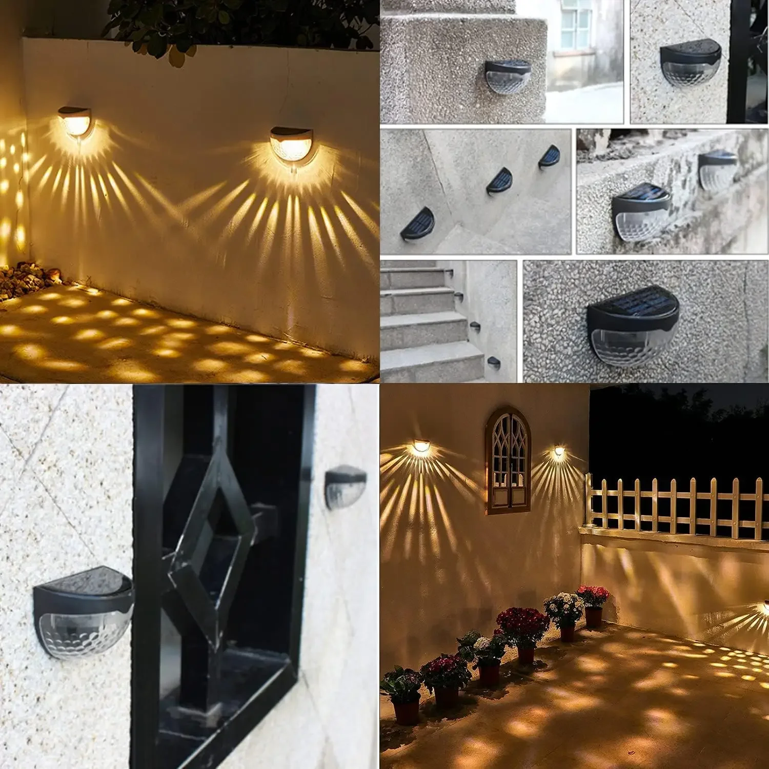 LED Solar Light Outdoor Wall L - đánh giá và giá Outdoor Lighting Under Pergola
