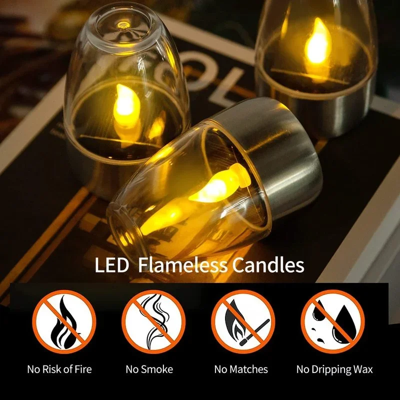 Solar Powered Flameless Candle - đánh giá và giá Outdoor Lighting Under Pergola