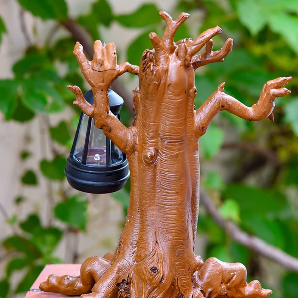 Solar Resin Tree Spirit Figuri - đánh giá và giá Outdoor Lighting Yard Ideas
