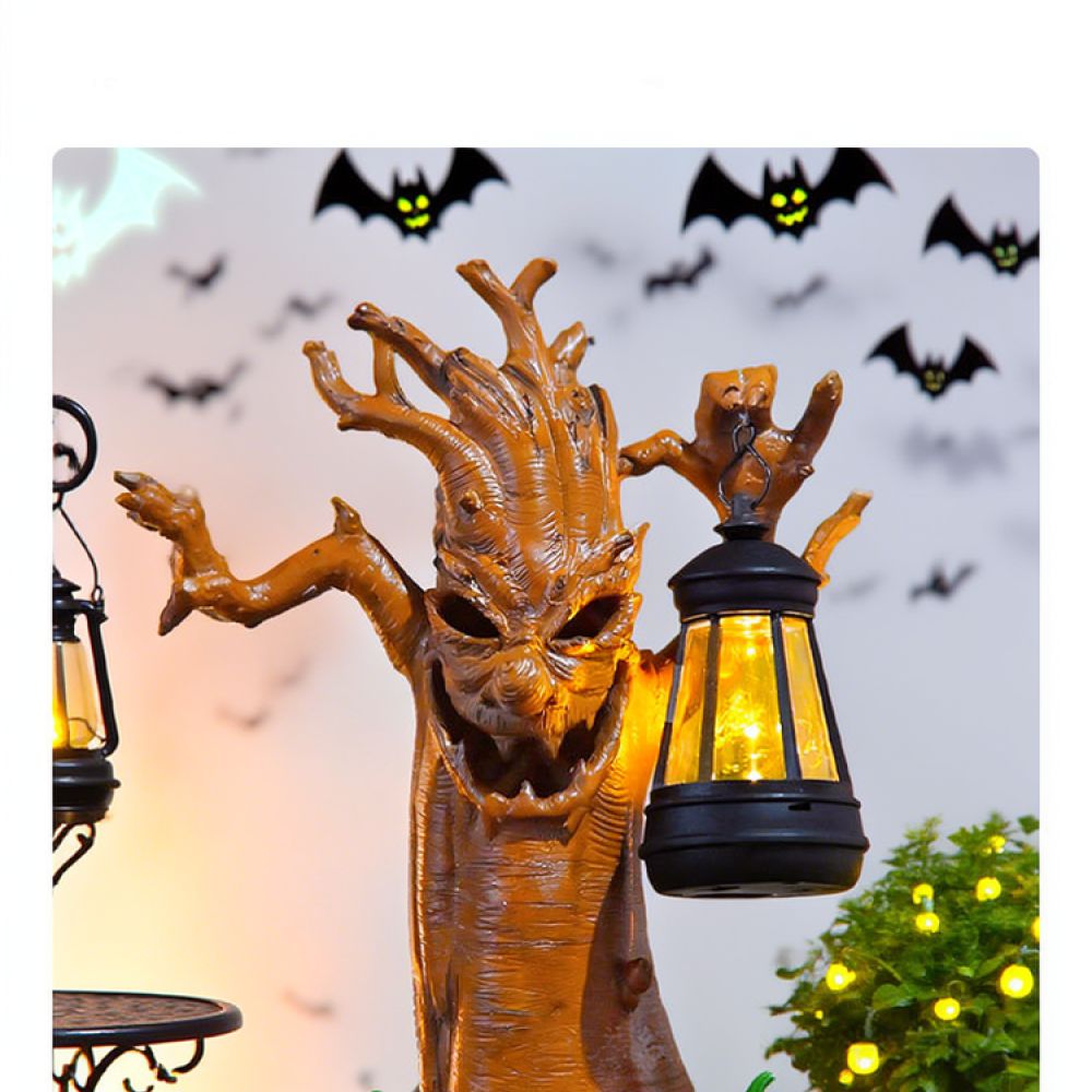 Solar Resin Tree Spirit Figuri - đánh giá và giá Outdoor Lighting Yard Ideas