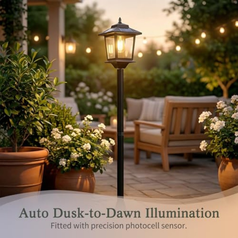 Outdoor Solar Post Lights, 2-P - đánh giá và giá Outdoor Lighting Lamp
