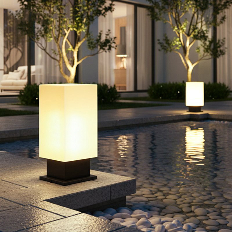 Luminous floor lamp courtyard  - đánh giá và giá Outdoor Lighting Lamp