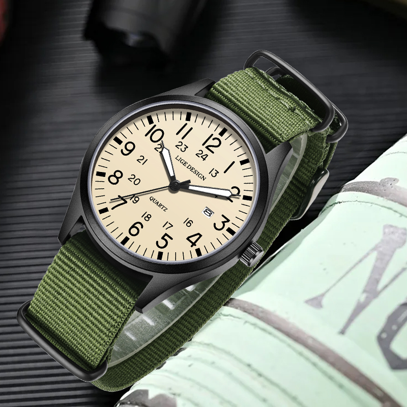 LIGE Outdoor Sports Quartz Men - đánh giá và giá Outdoor Lighting Timer