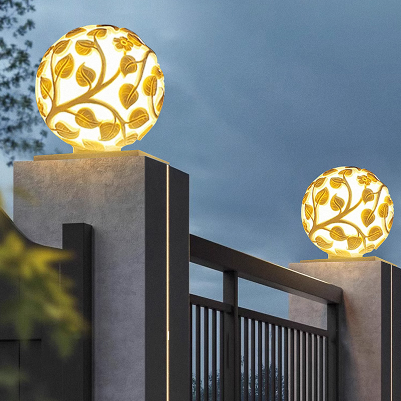 Outdoor column lights solar LE - đánh giá và giá Outdoor Lighting Lamp