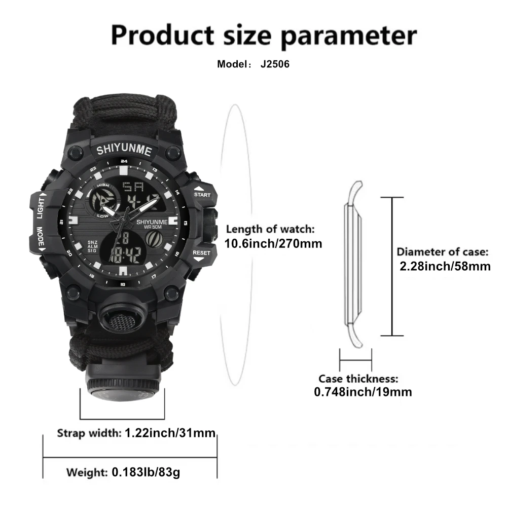 SHIYUNME Men's G Style Militar - đánh giá và giá Outdoor Lighting Timer