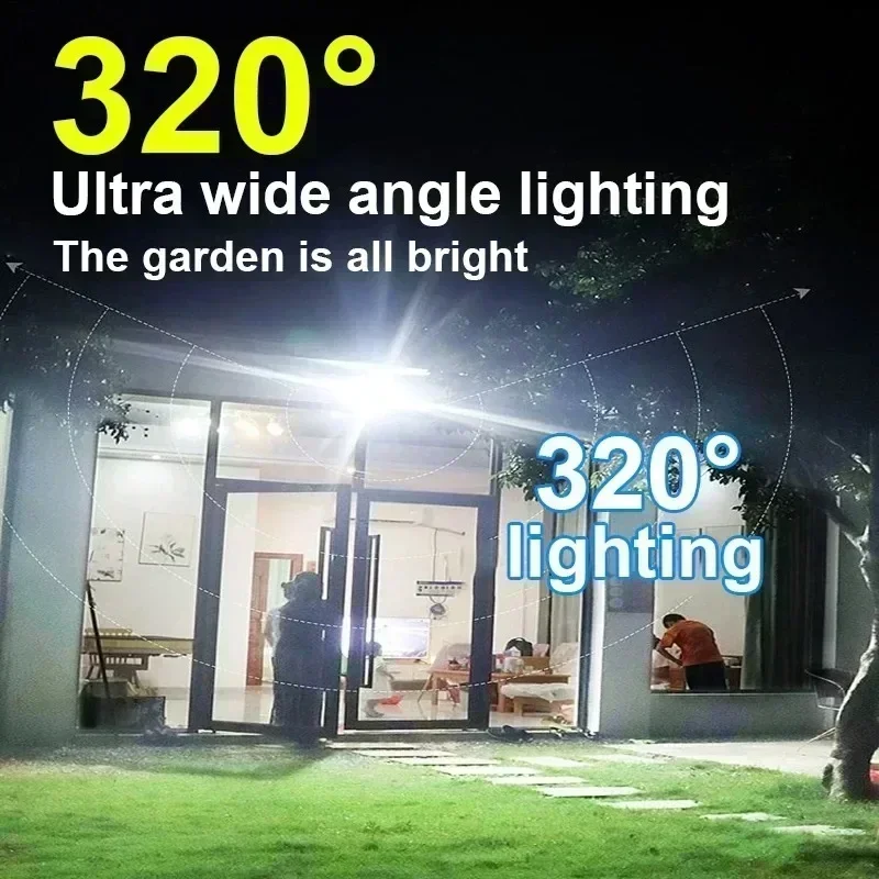 12000LM Powerful Solar Wall La - đánh giá và giá Outdoor Lighting Under Pergola
