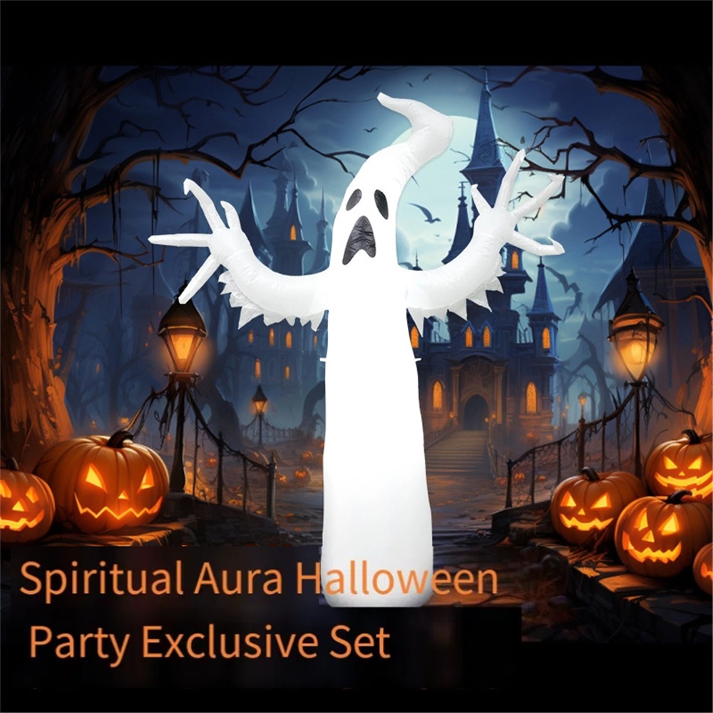 Halloween Inflatable Ghost, Le - đánh giá và giá Outdoor Lighting For Front Of House