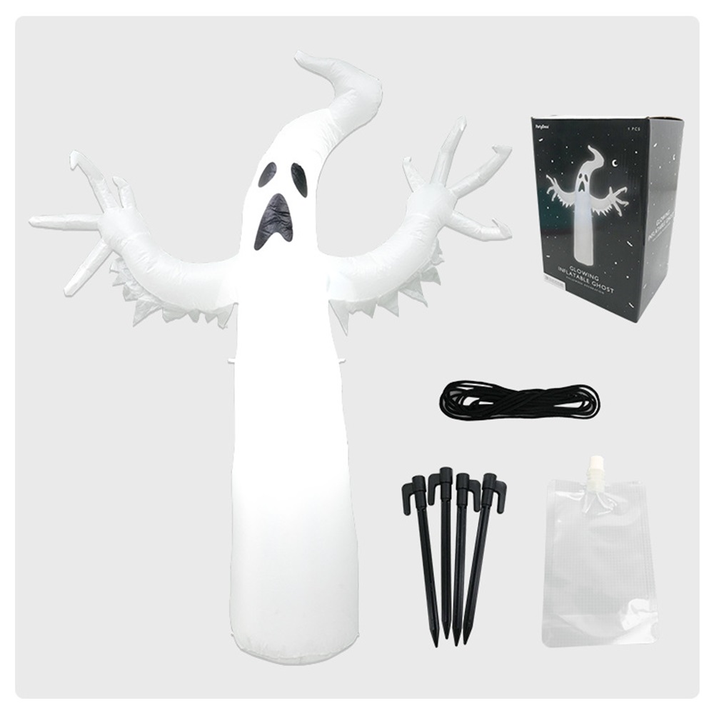 Halloween Inflatable Ghost, Le - đánh giá và giá Outdoor Lighting For Front Of House