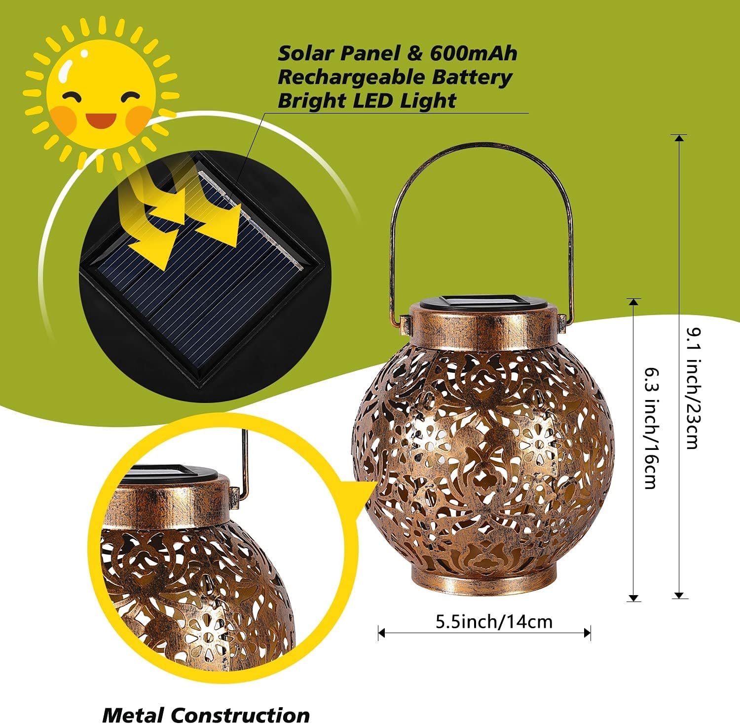 1-6PCS Moroccan Solar Lanterns - đánh giá và giá Outdoor Lighting Under Pergola