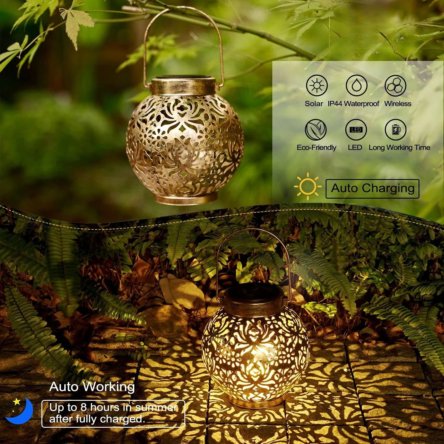 1-6PCS Moroccan Solar Lanterns - đánh giá và giá Outdoor Lighting Under Pergola