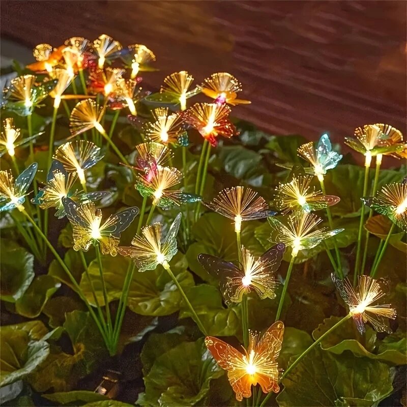 1PC 6-Head LED Solar Fiber Opt - đánh giá và giá Outdoor Lighting Yard Ideas