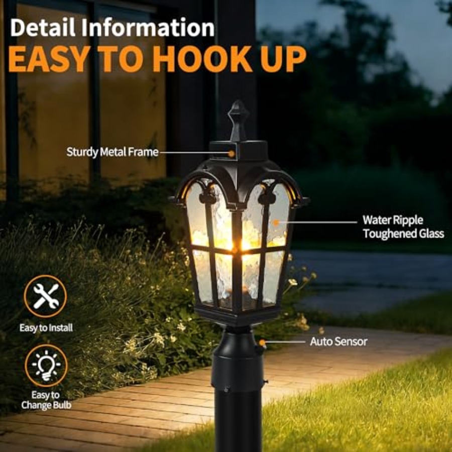 Sensor Outdoor Post Lights Wat - đánh giá và giá Outdoor Lighting Lamp