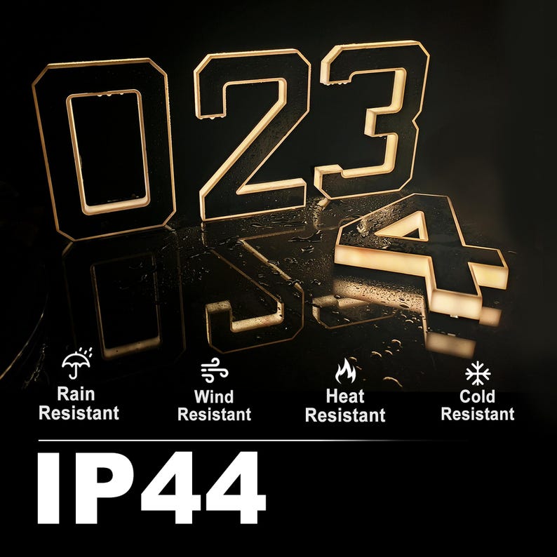Solar LED House Number Sign Wa - đánh giá và giá Outdoor Lighting Under Pergola