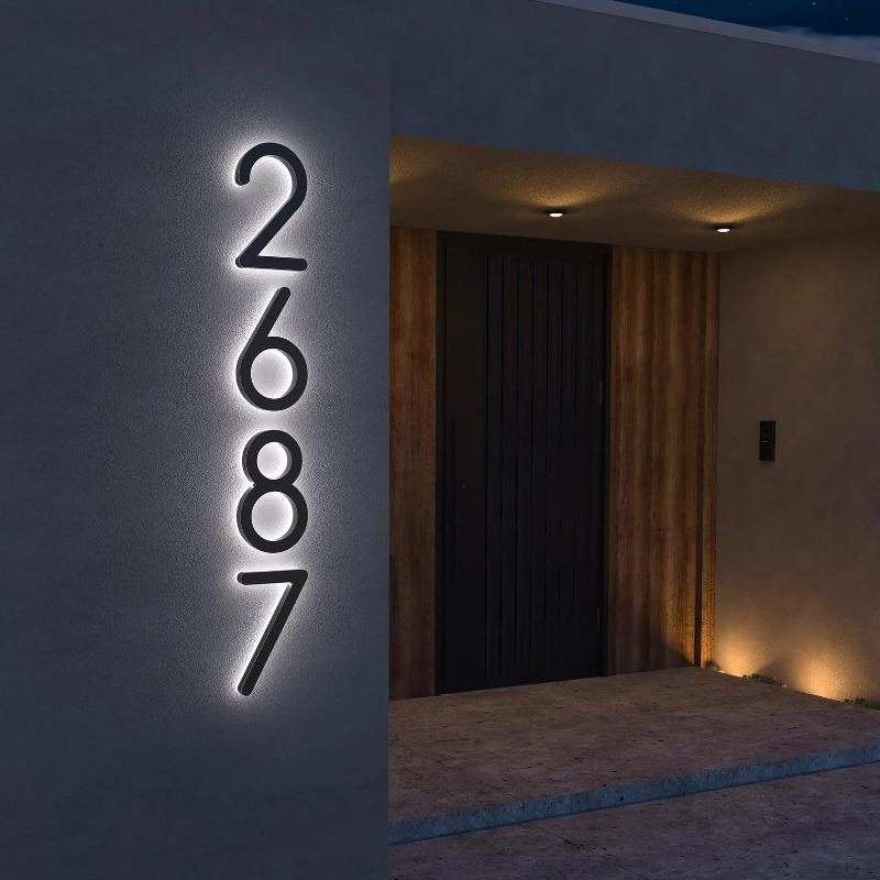 LED Modern House Numbers,Water - đánh giá và giá Outdoor Lighting For Front Of House