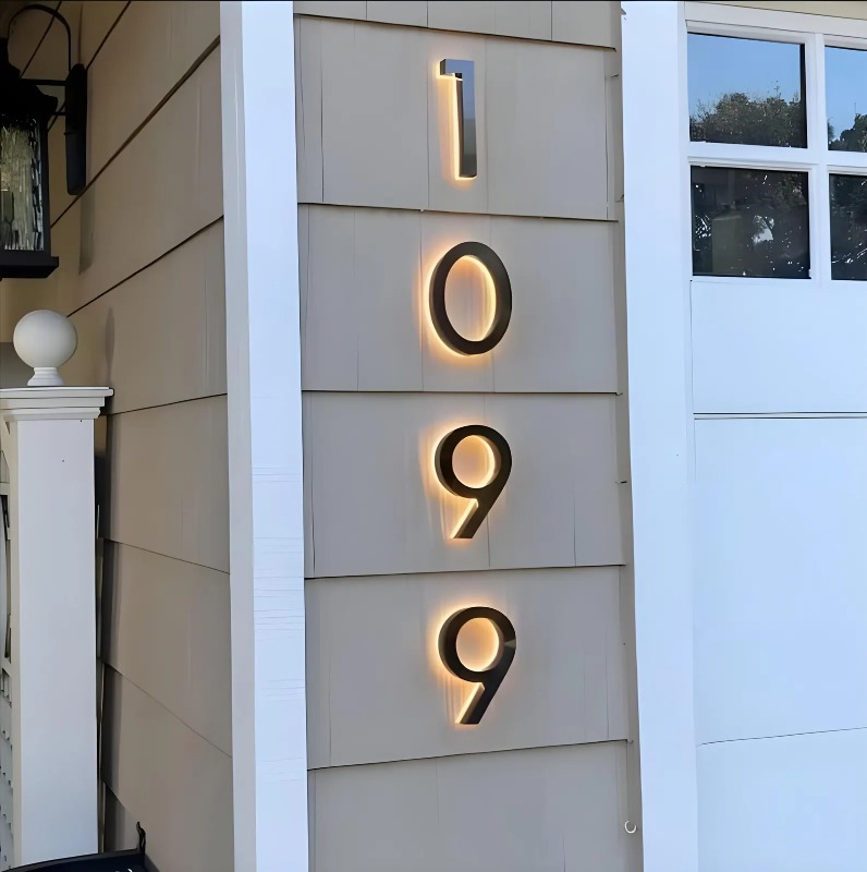 LED Modern House Numbers,Water - đánh giá và giá Outdoor Lighting For Front Of House