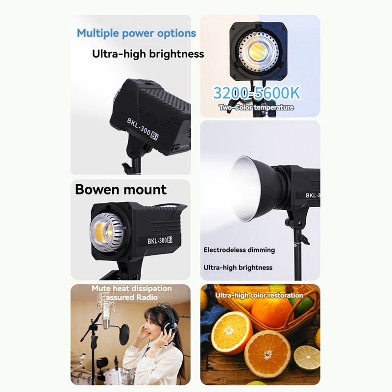 300W Bi LED Video Light, Conti - đánh giá và giá Outdoor Lighting Video
