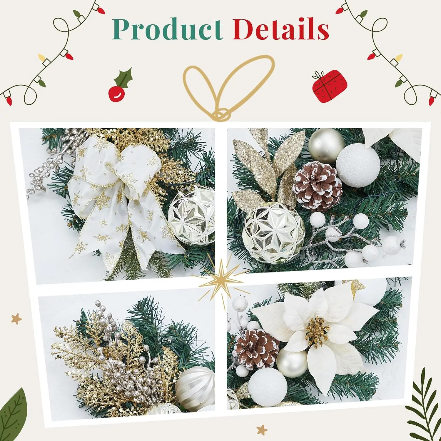 Garvee 6ft Pre-Lit Christmas G - đánh giá và giá Outdoor Lighting Timer