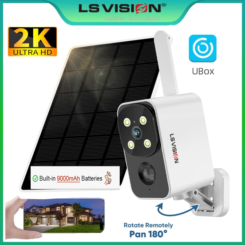 LS VISION Outdoor Solar Camera - đánh giá và giá Outdoor Lighting Video