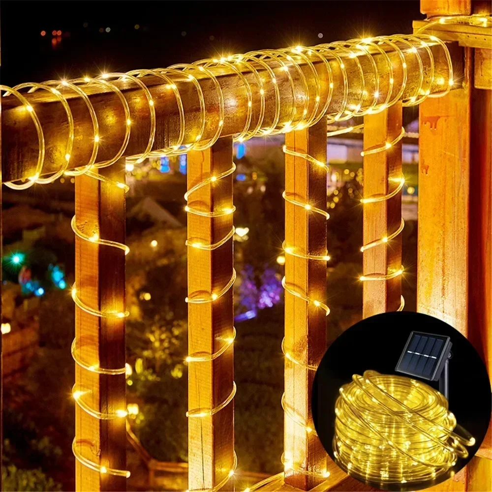 Solar Rope Lights Outdoor Blue - đánh giá và giá Outdoor Lighting Under Pergola