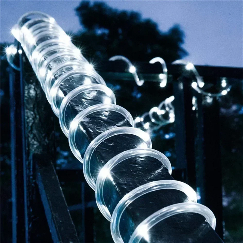Solar Rope Lights Outdoor Blue - đánh giá và giá Outdoor Lighting Under Pergola