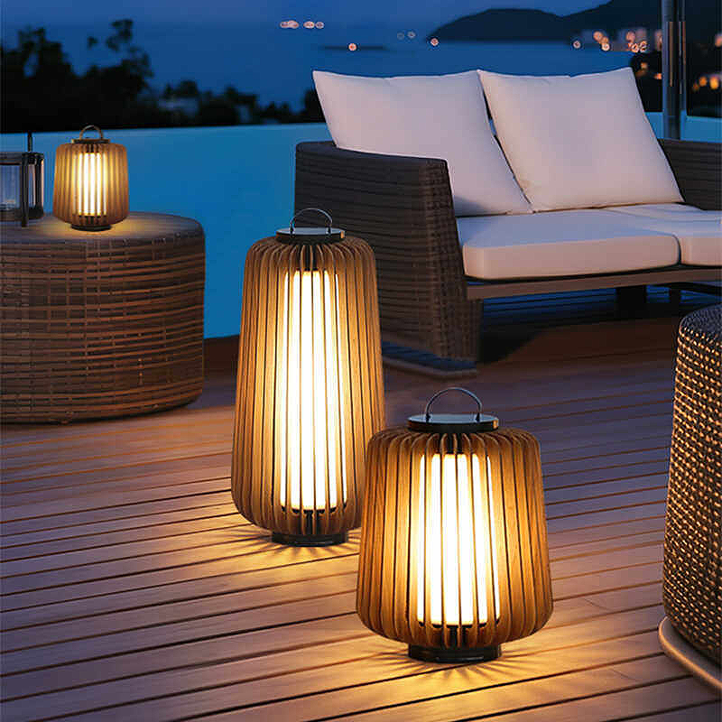 Luminous floor lamp courtyard  - đánh giá và giá Outdoor Lighting Lamp