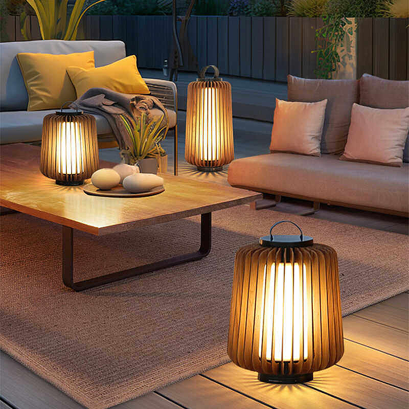Luminous floor lamp courtyard  - đánh giá và giá Outdoor Lighting Lamp
