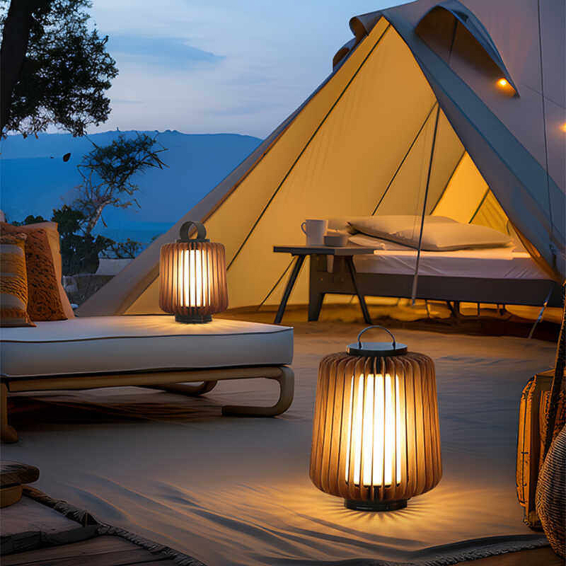 Luminous floor lamp courtyard  - đánh giá và giá Outdoor Lighting Lamp